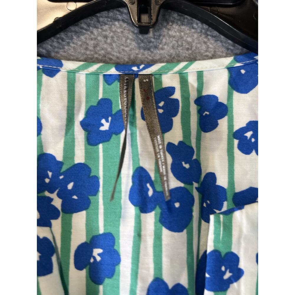 Anthropologie The Sommerset Maxi Dress Size Small Floral Green Blue - Picture 8 of 10